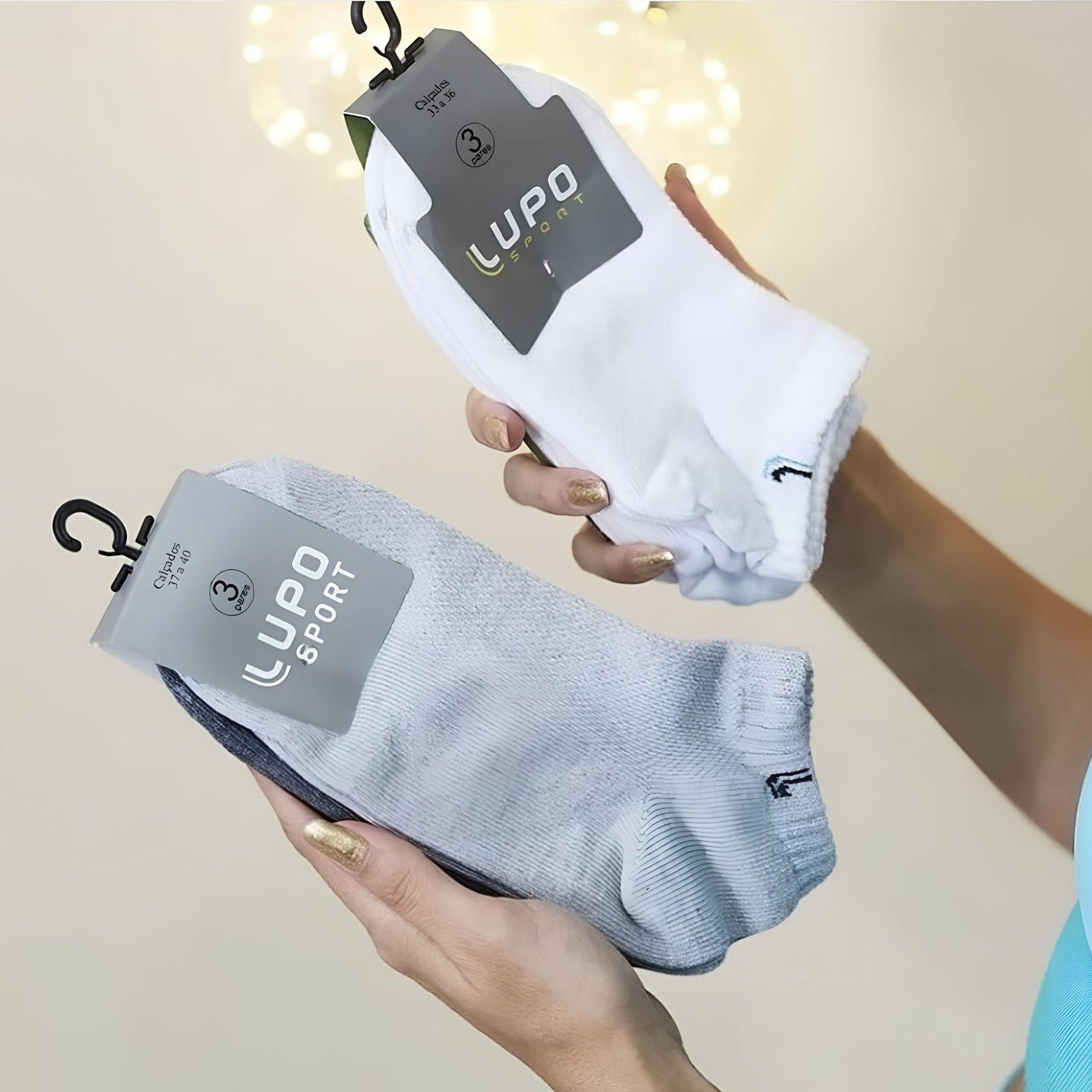 Kit Com 10 Pares De Meia Adulto Curta Walk Lupo